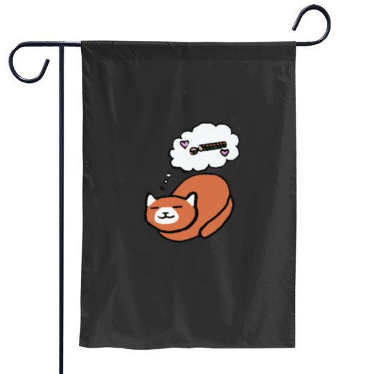 Discover Sushi Lovin Ginger Neko Atsume Classic Garden Flags