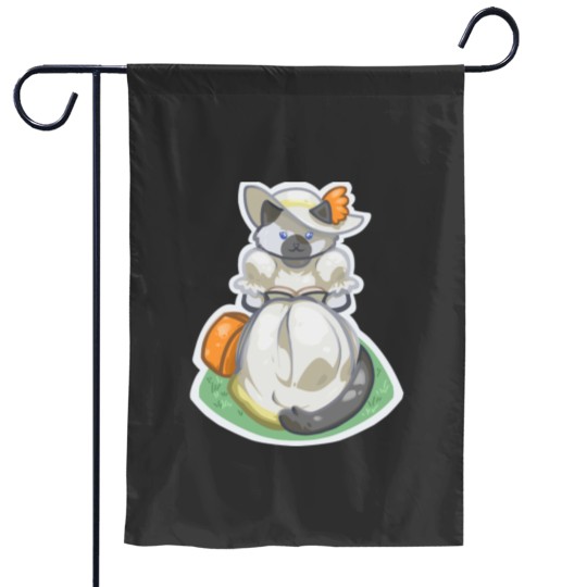 Discover Sapphire Neko Atsume Classic Garden Flags