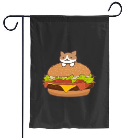 Discover Neko Burger Classic Garden Flags