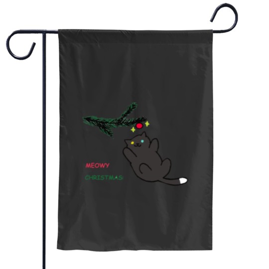Discover Meowy Christmas! -- Pepper Neko Atsume Classic Garden Flags