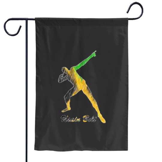 Discover Usain Bolt Jamaica Man Design Classic Garden Flags