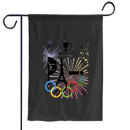 Discover Olympics Games Paris fantasy fun Classic Garden Flags