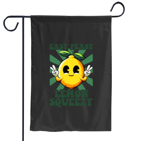 Discover Easy Peasy Lemon Squeezy Lemonade Ceo Funny Lemon Lemonade Garden Flags
