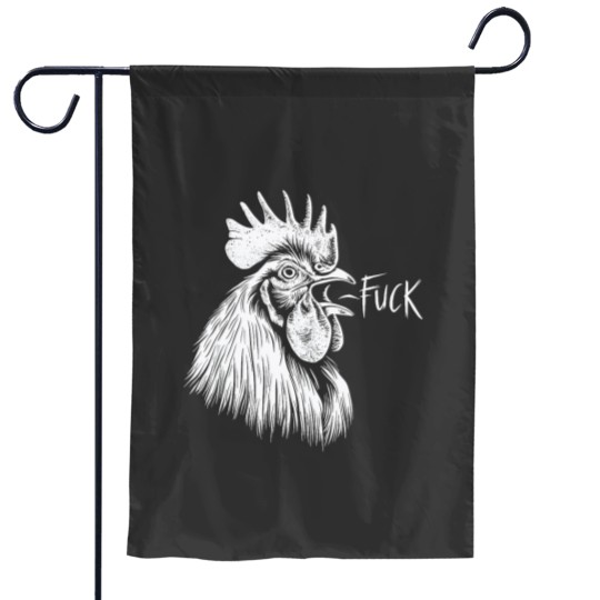 Discover Chicken Rooster Saying Fuckss Funny Tank Top Garden Flags
