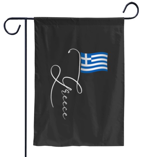 Discover Greece Signature Flag Pole Elegant Patriotic Greek Flag Garden Flags