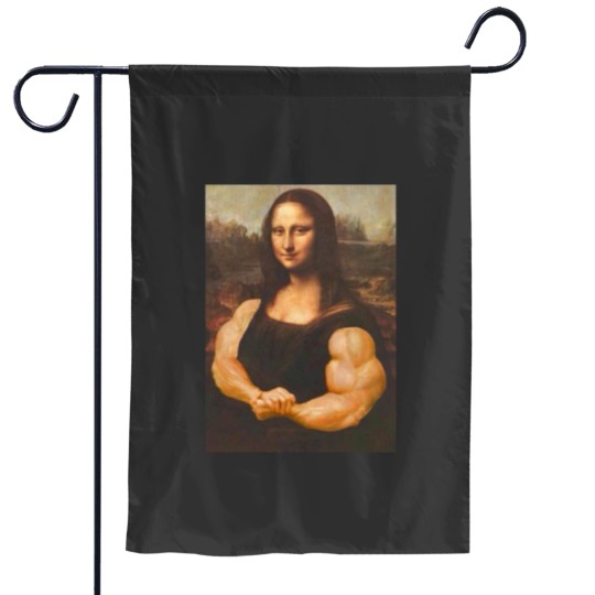 Discover Mona Lisa Bodybuilding Muscle Gym Workout Outfits Garden Flags