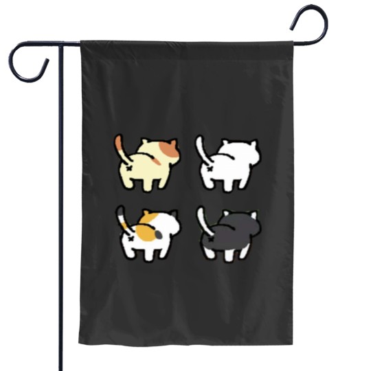 Discover Neko Atsume - Butts Classic Garden Flags