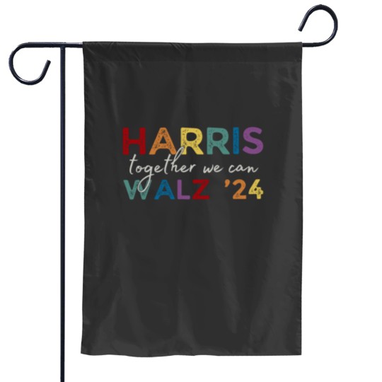 Discover Harris Walz V-Neck Garden Flag 2024 - Kamala