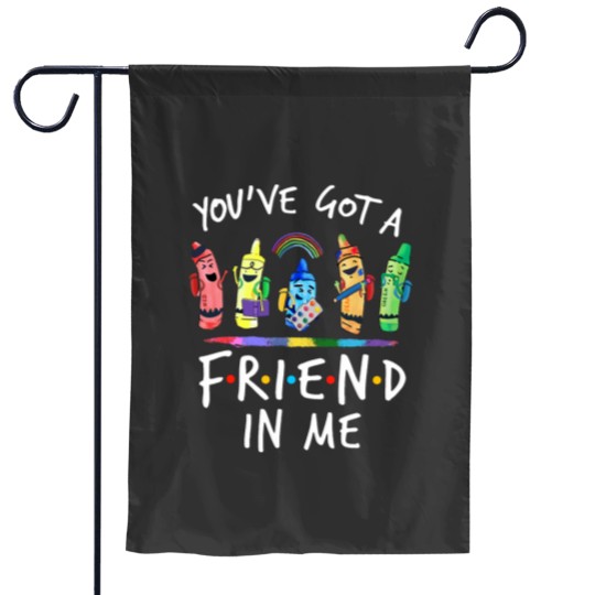 Discover Youve Got A Friend In Me Teacher Crayon ART Garden Flags