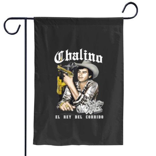 Discover Chalino Sanchez El Rey Del Corrido Garden Flags classic in black Cotton