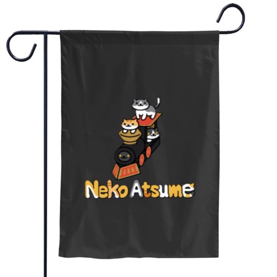 Discover Neko Atsume Train Classic Garden Flags