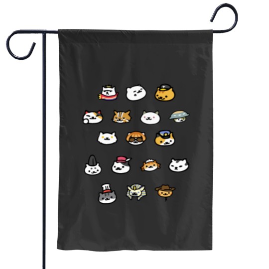 Discover Neko Atsume Rare Cats! Classic Garden Flags