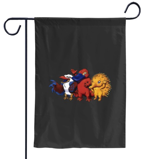 Discover Sydney 2000 mascots Classic Garden Flags