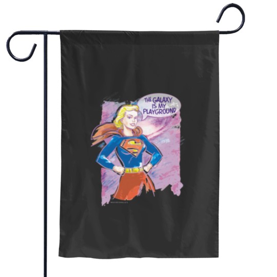 Discover Supergirl Galaxy Garden Flags