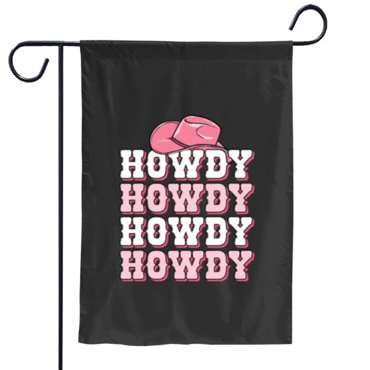 Discover Pink Howdy Cow Print Western Country Texas Rodeo Garden Flags