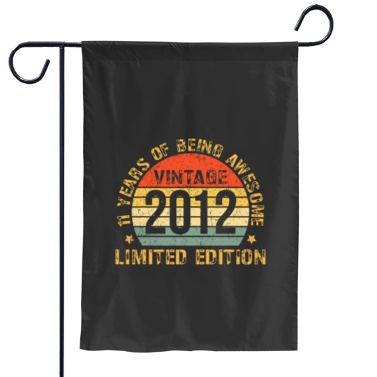 Discover 11yr BDay Son Boy Funny 2012 11th 11 Year Old Birthday Garden Flags