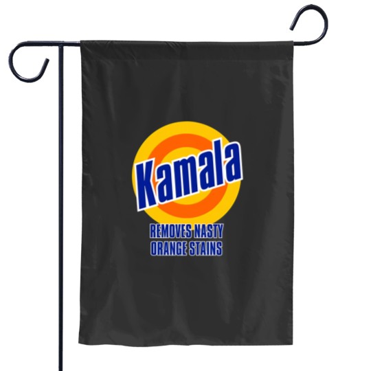 Discover Kamala "Removes Nasty Orange Stains" DTG 190gsm Men's Garden Flags