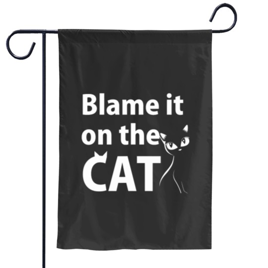 Discover Blame it on the Cat Funny Dog Lovers Garden Flags