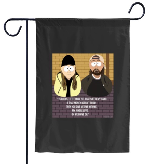 Discover Jay and Silent Bob SouthPark Cartoon Mash-Up Garden Flags