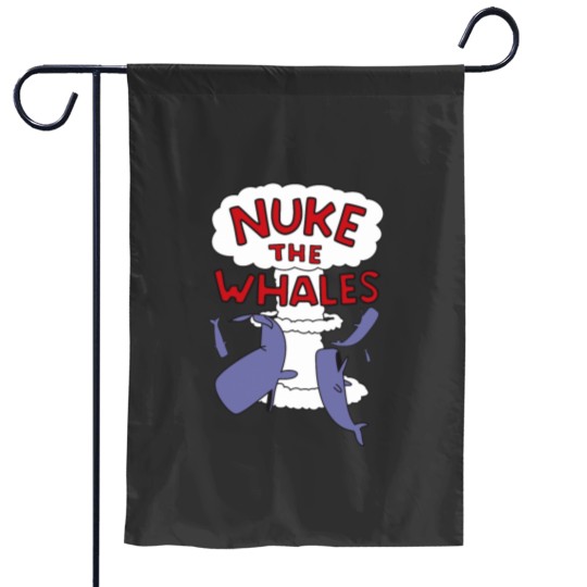 Discover Nuke the whales Classic Garden Flags