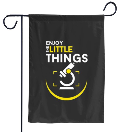 Discover Microbiologists Enjoy The Little Things Garden Flags