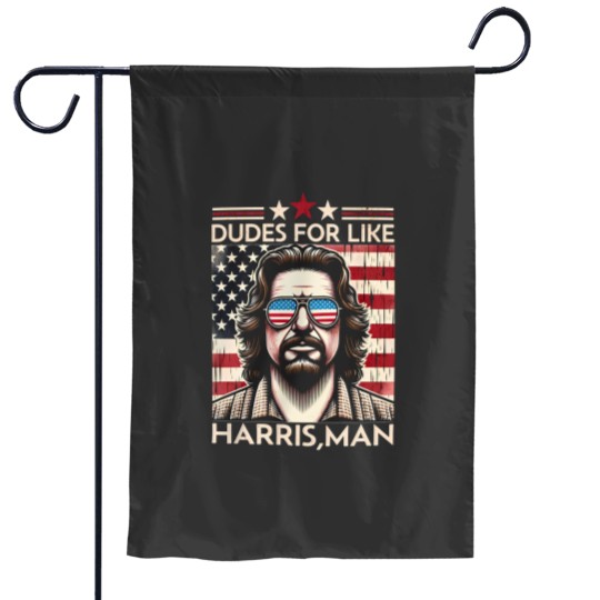 Discover Dudes for like Harris Man Garden Flags, White Dudes for Harris, White for Kamala Harris 2024 Garden Flags