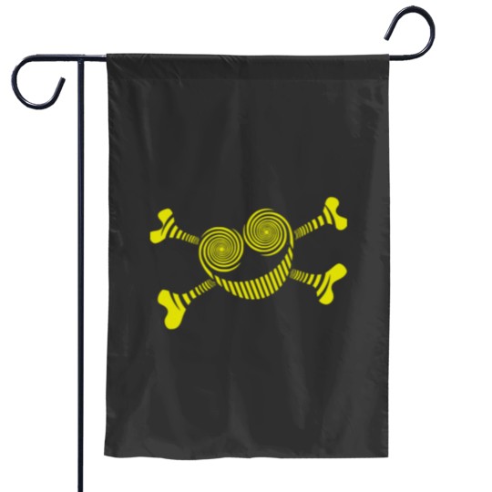 Discover The Smiler logo Smile and Cross Bones Garden Flags