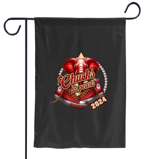 Discover Delta Chucks and Pearls Garden Flags