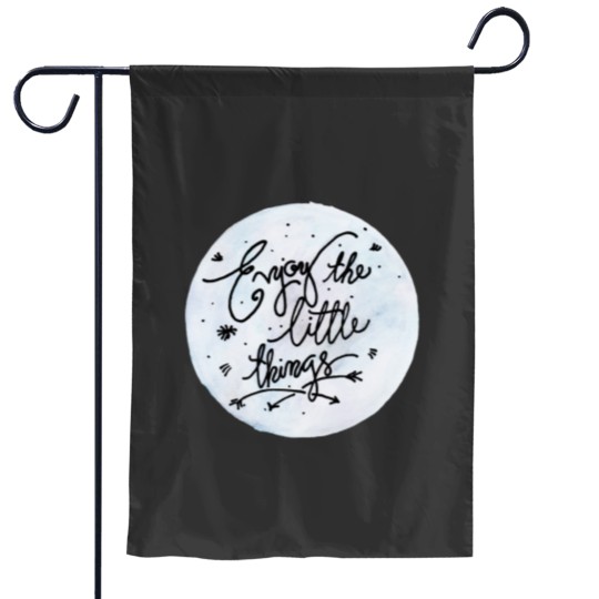 Discover Enjoy The Little Things Quote by MDM Garden Flags