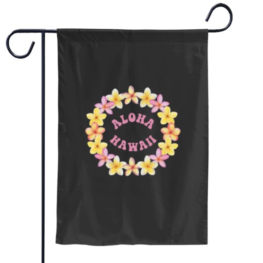 Discover Aloha Hawaii Flower Lei Garden Flags