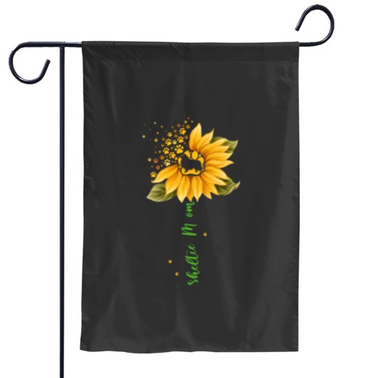 Discover Sheltie Mom Cool Sunflower Shetland Sheepdog Dog Lover Gifts Garden Flags