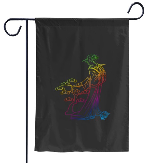Discover NMH3 083 - DEATH GEISHA [Vector RAINBOW] Essential Garden Flags