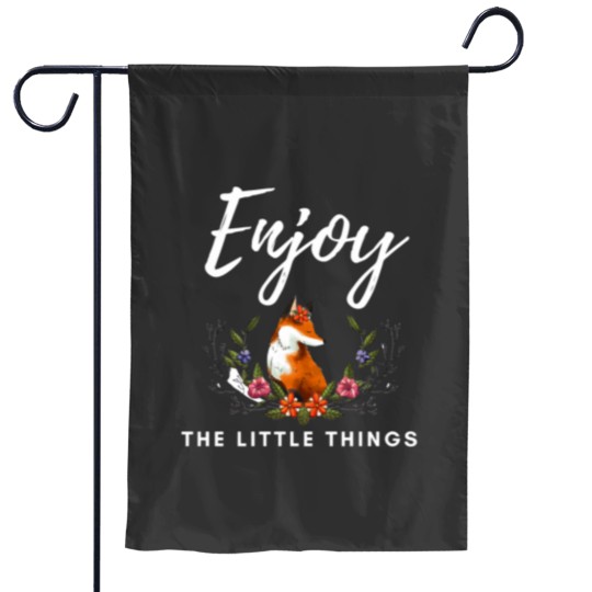 Discover Enjoy the little things Garden Flags