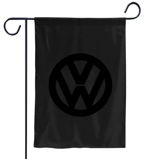 Discover Black Logo Garden Flags
