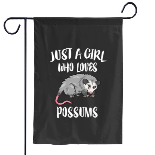 Discover Just A Girl Who Loves Possums Animal Gift Garden Flags