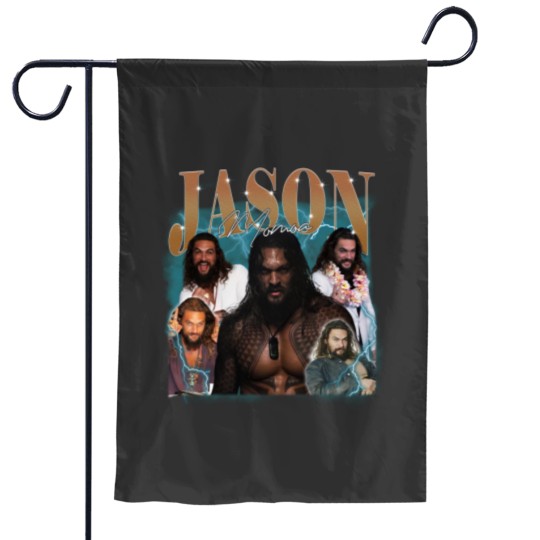 Discover Jason Momoa Garden Flag - Superhero Design