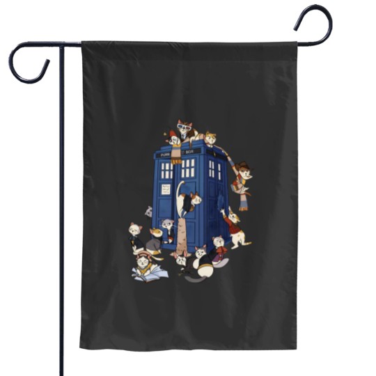 Discover Doctor Cat Garden Flags - Doctor Who & Time Lord Outdoor Decor