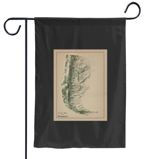 Discover Patagoniass in Argentina and Chile Relief Map 3D digitallyrendered Garden Flags