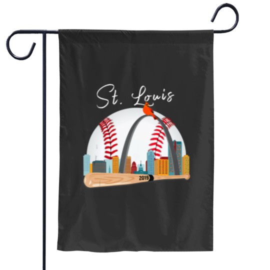 Discover Saint Louis Red Cardinal T New Skyline Ball Design Garden Flags