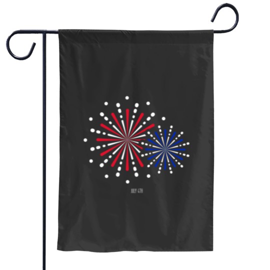Discover JULY 4th AMERICAN Flags FIREWORKS INDEPENDENCE DAY Garden Flags