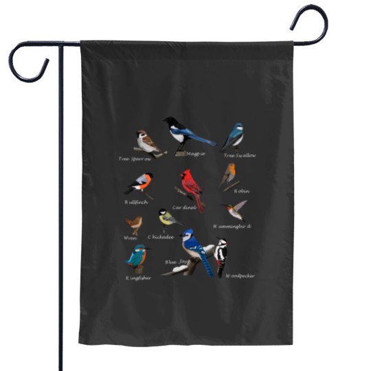 Discover Garden Birds Cardinal Blue Jay Hummingbird Robin Wren Finch Garden Flags