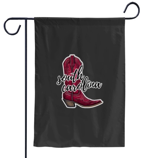 Discover University of South Carolina cowboy boot 1 Garden Flags