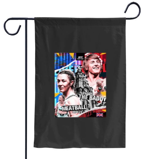 Discover Paddy The Baddy Pimblett amp Molly Meatball McCann UK MMA Stars Garden Flags