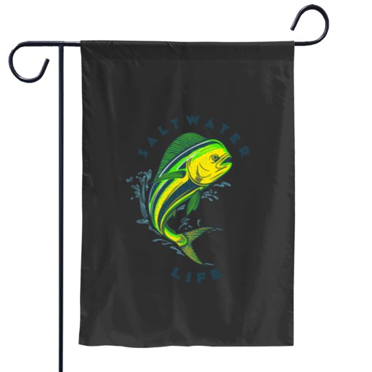Discover Saltwater Life Saltwater Mahi Mahi Jumping Fishing Garden Flags