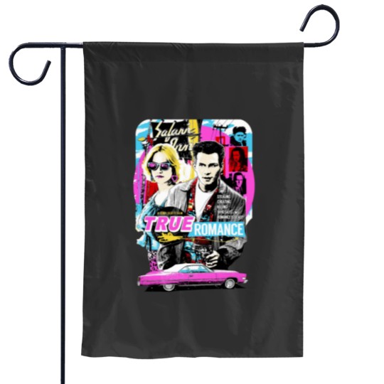 Discover True Romance T Shirt 90s Action Movie Essential Garden Flags