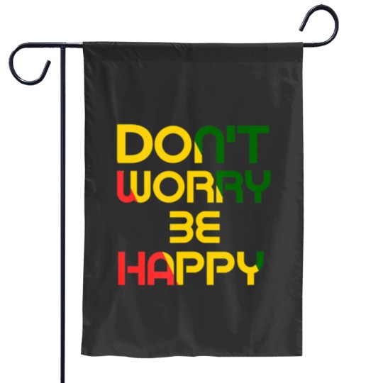 Discover Dont Worry But Be Happy Rasta Reggae Jamaica Theme Garden Flags