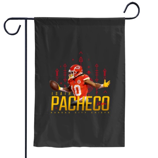 Discover isiah Pacheco Essential Garden Flags