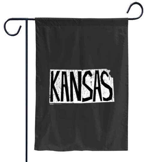 Discover Vintages Kansas Map Word Design Garden Flags