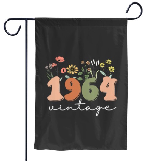 Discover Womens 60 Years Old Vintagess 1964 60th Birthday Tee Wildflower Women VNeck Garden Flags