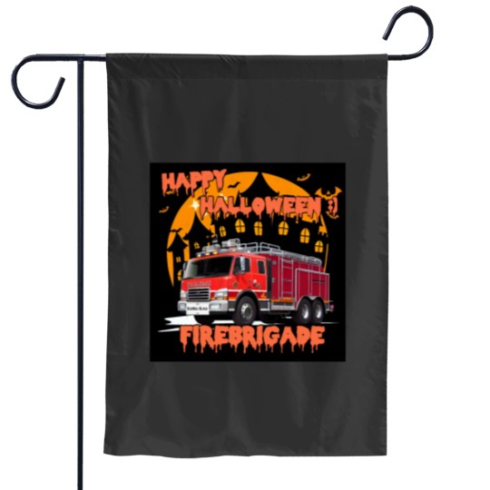Discover Halloween firebrigade Garden Flags
